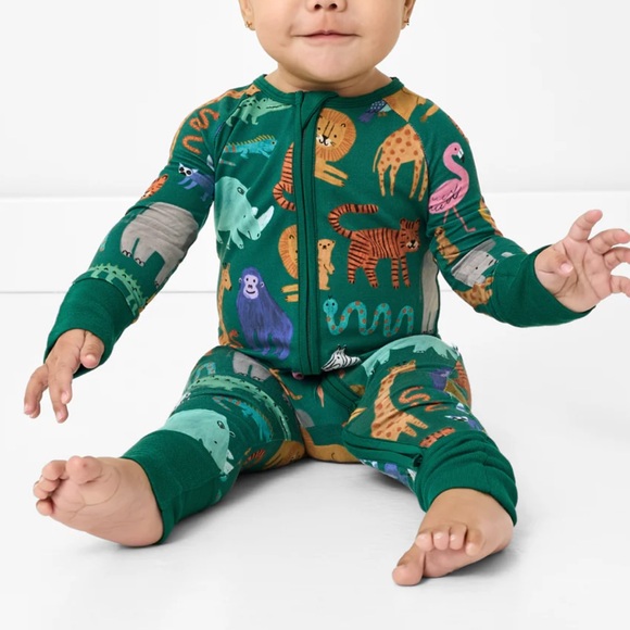 Little Sleepies Other - Little Sleepies Wild Zoo Zippy 12-18 months NWT Limited Edition 🦓🐆🐅🦧🐊🐍🦏